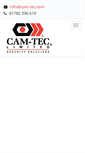 Mobile Screenshot of cam-tec.com